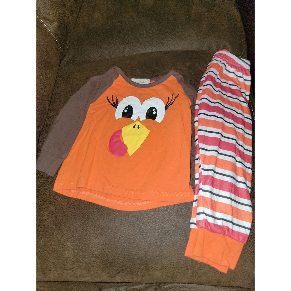 Marie nicole boutique turkey outfit top and pants 2xs size 6 12 months‎